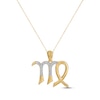 Thumbnail Image 0 of Diamond Virgo Necklace 1/10 ct tw Round-cut 10K Yellow Gold 18"