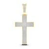 Thumbnail Image 1 of Men's Diamond Cross Charm 1 ct tw Round-cut 10K Yellow Gold