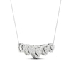 Thumbnail Image 2 of Diamond Five-Heart Necklace 1/2 ct tw Round-cut 10K White Gold 18&quot;