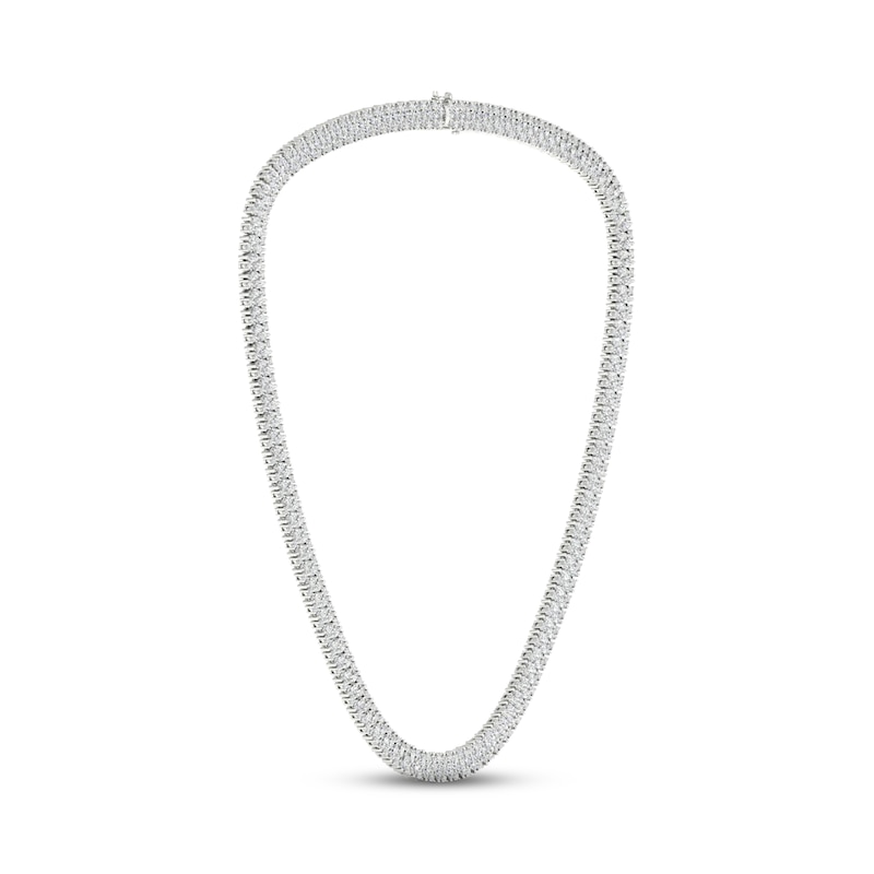 Main Image 3 of Diamond Riviera Necklace 20 ct tw Marquise & Round-cut 14K White Gold 18&quot;