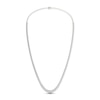 Thumbnail Image 3 of Diamond Riviera Necklace 7 ct tw Pear-Shaped 14K White Gold 18&quot;