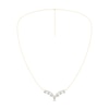 Thumbnail Image 2 of Diamond V Necklace 1-1/2 ct tw Pear & Round-cut 14K Yellow Gold 18&quot;