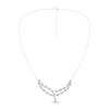Thumbnail Image 1 of Diamond Y Necklace 2 ct tw Pear & Marquise-cut 14K White Gold 18"