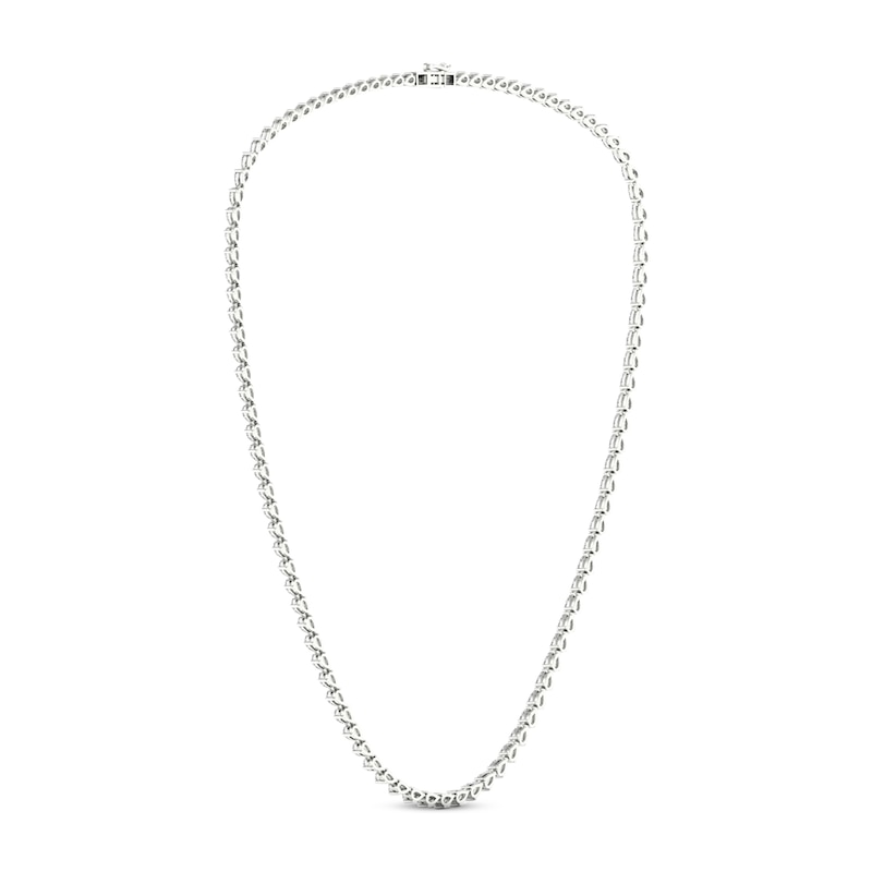 Main Image 5 of Diamond Riviera Necklace 10 ct tw Pear-Shaped 14K White Gold 18&quot;