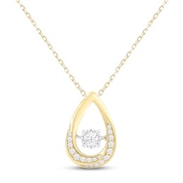 Unstoppable Love Diamond Necklace 1/2 ct tw 10K Yellow Gold 18&quot;