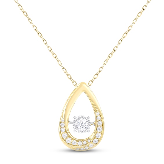 Unstoppable Love Diamond Necklace 1/2 ct tw 10K Yellow Gold 18"