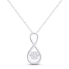 Thumbnail Image 1 of Unstoppable Love Diamond Infinity Necklace 1/3 ct tw 10K White Gold 18&quot;