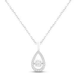 Unstoppable Love Diamond Necklace 1/3 ct tw 10K White Gold 18&quot;