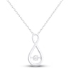 Thumbnail Image 0 of Unstoppable Love Diamond Infinity Necklace 1/20 ct tw Sterling Silver 18"
