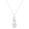 Thumbnail Image 0 of Diamond Infinity "Mom" Necklace 1/4 ct tw Round-cut Sterling Silver 18"