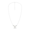 Thumbnail Image 4 of Diamond V Necklace 1-1/2 ct tw Pear & Round-cut 14K White Gold 18"