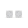 Thumbnail Image 2 of Men's Diamond Greek Key Stud Earrings 1/2 ct tw Round-cut 10K White Gold