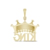 Thumbnail Image 3 of Men's Diamond "King" Crown Charm 1/3 ct tw Round-cut 10K Yellow Gold