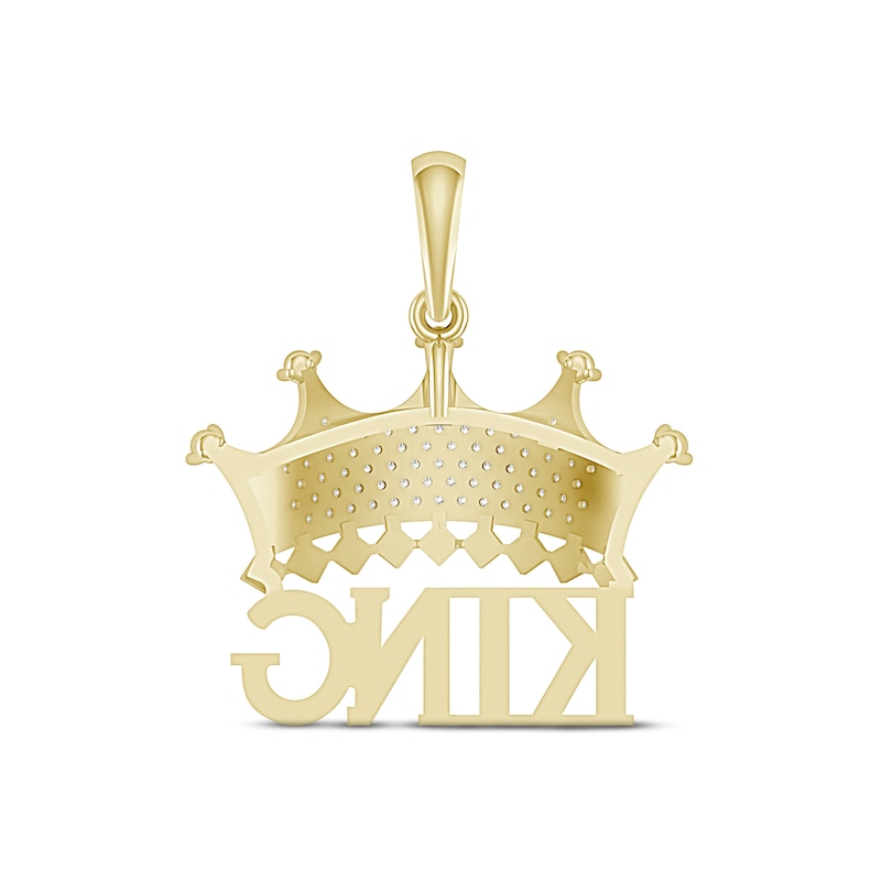 White Gold Crown Charm CM00174