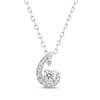 Thumbnail Image 1 of Purest Love Diamond Necklace 1/5 ct tw Round-cut 10K White Gold 18&quot;