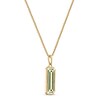 Thumbnail Image 2 of Men's Malachite Necklace 10K Yellow Gold 22"