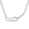 Thumbnail Image 5 of Diamond Heart Lock Necklace 1/8 ct tw Round-cut Sterling Silver 18&quot;