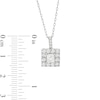 Thumbnail Image 2 of Diamond Necklace 1 ct tw Princess & Round-cut 10K White Gold 18&quot;