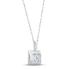 Thumbnail Image 4 of Diamond Necklace 1 ct tw Princess & Round-cut 10K White Gold 18&quot;