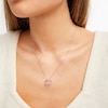 Thumbnail Image 3 of Diamond &quot;Nana&quot; Heart Necklace 1/15 ct tw Sterling Silver & 10K Rose Gold 18&quot;