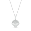 Thumbnail Image 1 of Diamond Cushion Necklace Sterling Silver 18&quot;