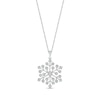 Thumbnail Image 1 of Diamond Snowflake Necklace Sterling Silver 18&quot;