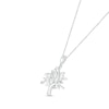 Thumbnail Image 2 of Diamond Family Tree Necklace Sterling Silver 18&quot;