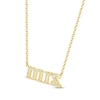 Thumbnail Image 2 of Diamond &quot;Mrs.&quot; Necklace 1/15 ct tw Round-cut 10K Yellow Gold 18&quot;