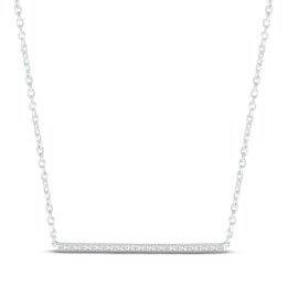 Royal Chain Silver Bar Fringe Choker AGRC13415-18, Graham Jewelers