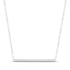 Thumbnail Image 1 of Diamond Bar Necklace 1/20 ct tw Round-cut 10K White Gold 18&quot;