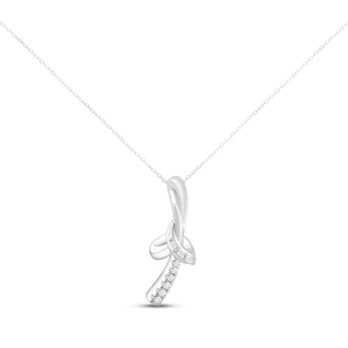 Hallmark Diamonds Angel Necklace 1/20 ct tw Sterling Silver 18