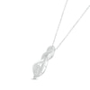 Thumbnail Image 2 of Diamond Twist Infinity Necklace 1/10 ct tw Round-cut Sterling Silver 18&quot;