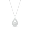 Thumbnail Image 0 of Diamond Teardrop Necklace 1/6 ct tw Round-cut Sterling Silver 18"