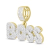 Thumbnail Image 2 of Men's Diamond &quot;Boss&quot; Charm 1/2 ct tw Round-cut 10K Yellow Gold