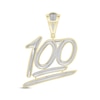 Thumbnail Image 4 of Men's Diamond &quot;100&quot; Charm 1 ct tw Round-cut 10K Yellow Gold