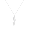 Thumbnail Image 1 of Diamond Journey Twist Necklace 1/8 ct tw Round-cut Sterling Silver 18&quot;