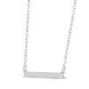 Thumbnail Image 2 of Diamond Horizontal Bar Necklace 1/10 ct tw Round-cut Sterling Silver 18&quot;