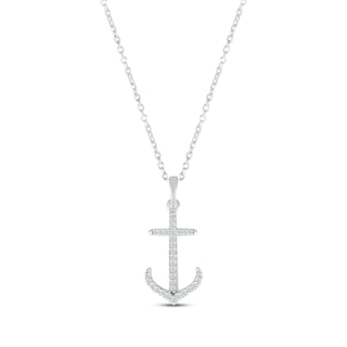 Sterling Silver Engraved Monogram Cross Necklace - 9022276