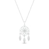 Thumbnail Image 0 of Diamond Dreamcatcher Necklace 1/20 ct tw Sterling Silver 18"