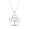 Thumbnail Image 1 of Diamond Family Tree Necklace 1/20 ct tw Sterling Silver 18&quot;