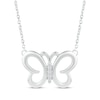 Thumbnail Image 1 of Diamond Butterfly Necklace 1/15 ct tw Sterling Silver