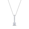 Thumbnail Image 1 of Diamond Drop Necklace 1/5 ct tw 14K White Gold 18&quot;