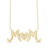 Thumbnail Image 3 of Diamond &quot;Mom&quot; Heart Necklace 1/10 ct tw 10K Yellow Gold 18&quot;