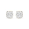 Thumbnail Image 2 of Men's Multi-Diamond Greek Key Stud Earrings 1 ct tw 10K Yellow Gold