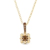 Thumbnail Image 1 of Le Vian Chocolate Diamonds Necklace 3/8 ct tw 14K Honey Gold 19”