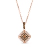 Thumbnail Image 1 of Le Vian Chocolate Diamond Necklace 5/8 ct tw 14K Strawberry Gold 19”