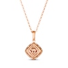 Thumbnail Image 3 of Le Vian Chocolate Diamond Necklace 5/8 ct tw 14K Strawberry Gold 19”