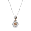 Thumbnail Image 1 of Le Vian Chocolate Twist Diamond Necklace 3/8 ct tw 14K Vanilla Gold 19”