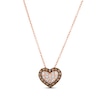 Thumbnail Image 1 of Le Vian Diamond Heart Necklace 3/8 ct tw 14K Strawberry Gold 19”