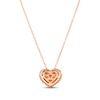 Thumbnail Image 3 of Le Vian Diamond Heart Necklace 3/8 ct tw 14K Strawberry Gold 19”